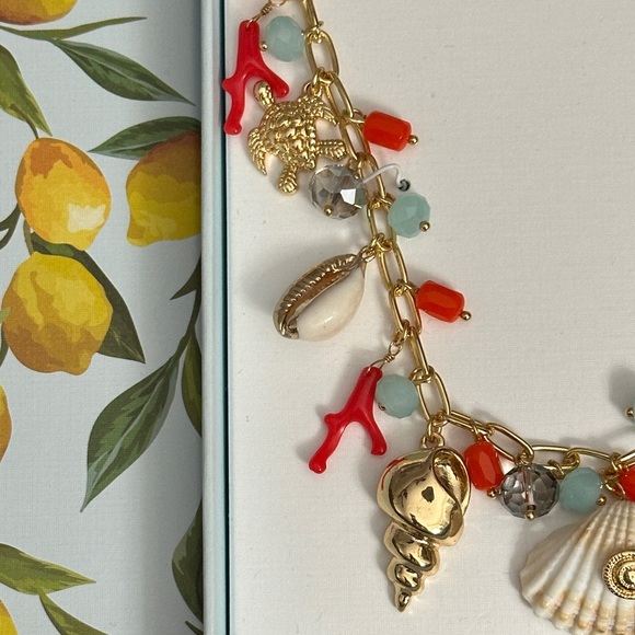 House of Harlow 1960 Gold Necklace with Shell Charms - Picture 4 of 7